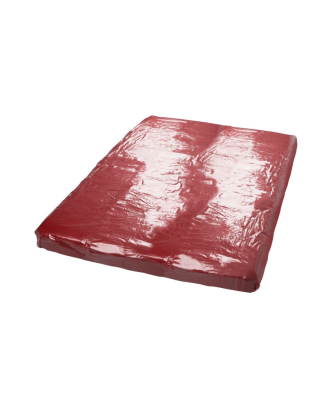Drap de lit en vinyle rouge 200 x 230 cm 